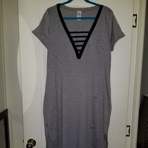 Lilian Distressed T-shirt dress